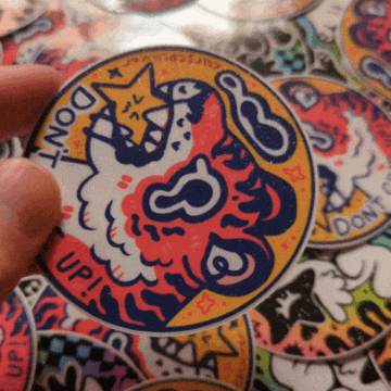 Celestial Rain (Glitter) Stickers