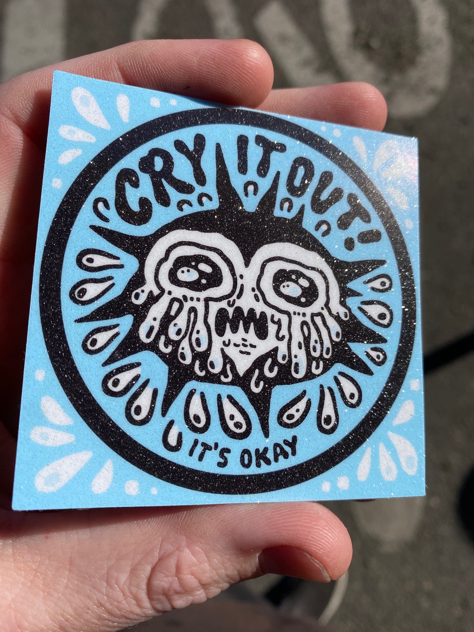 Cry it Out Sticker - @zmctattoo