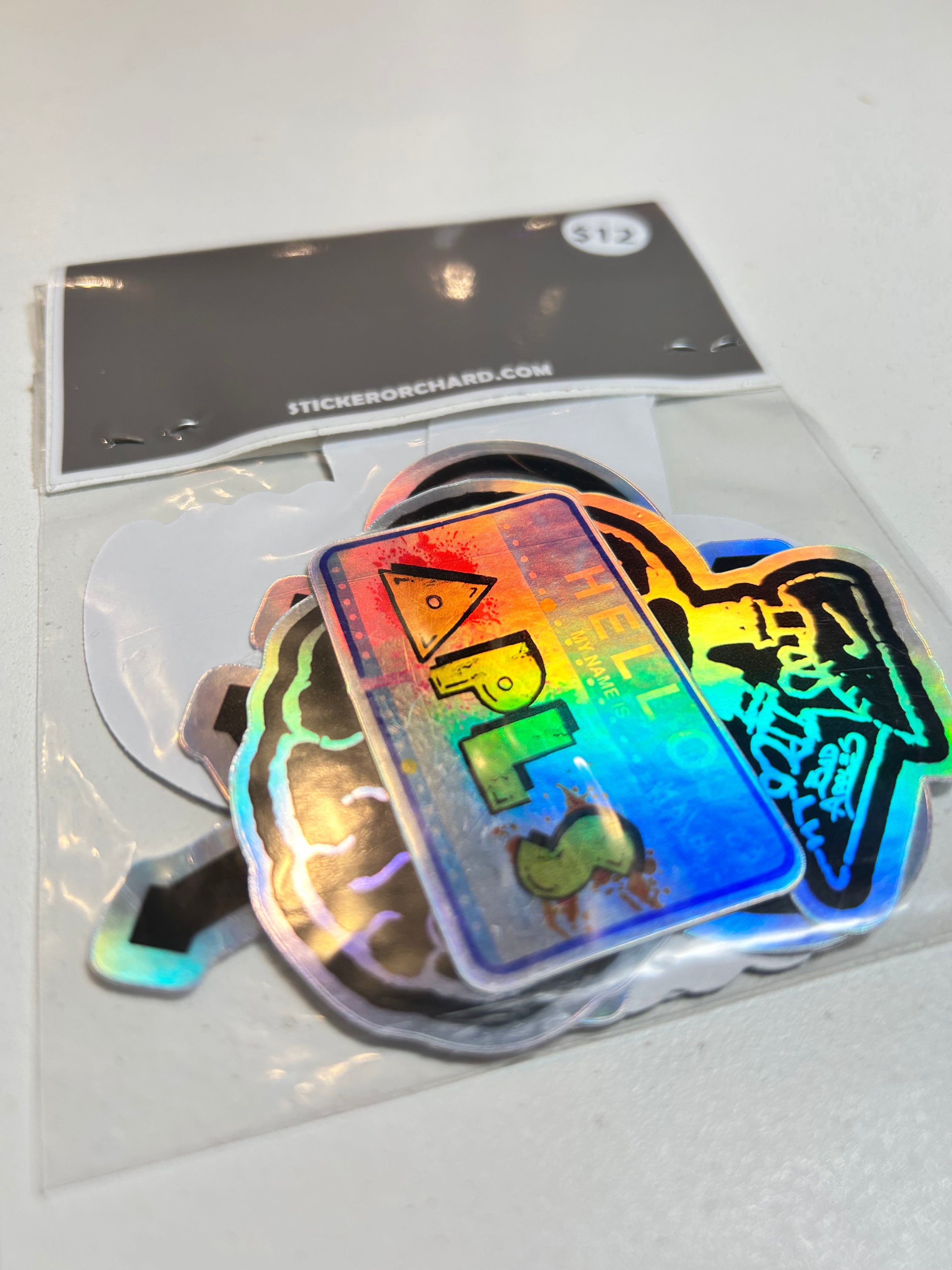 Holographic Art Stickers - @badapplespdx