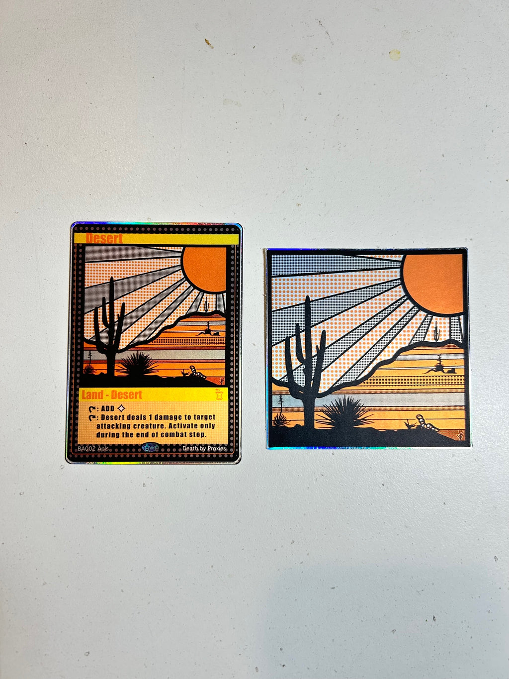 MTG Proxy Card and Sticker set - (Desert) - @badapplespdx