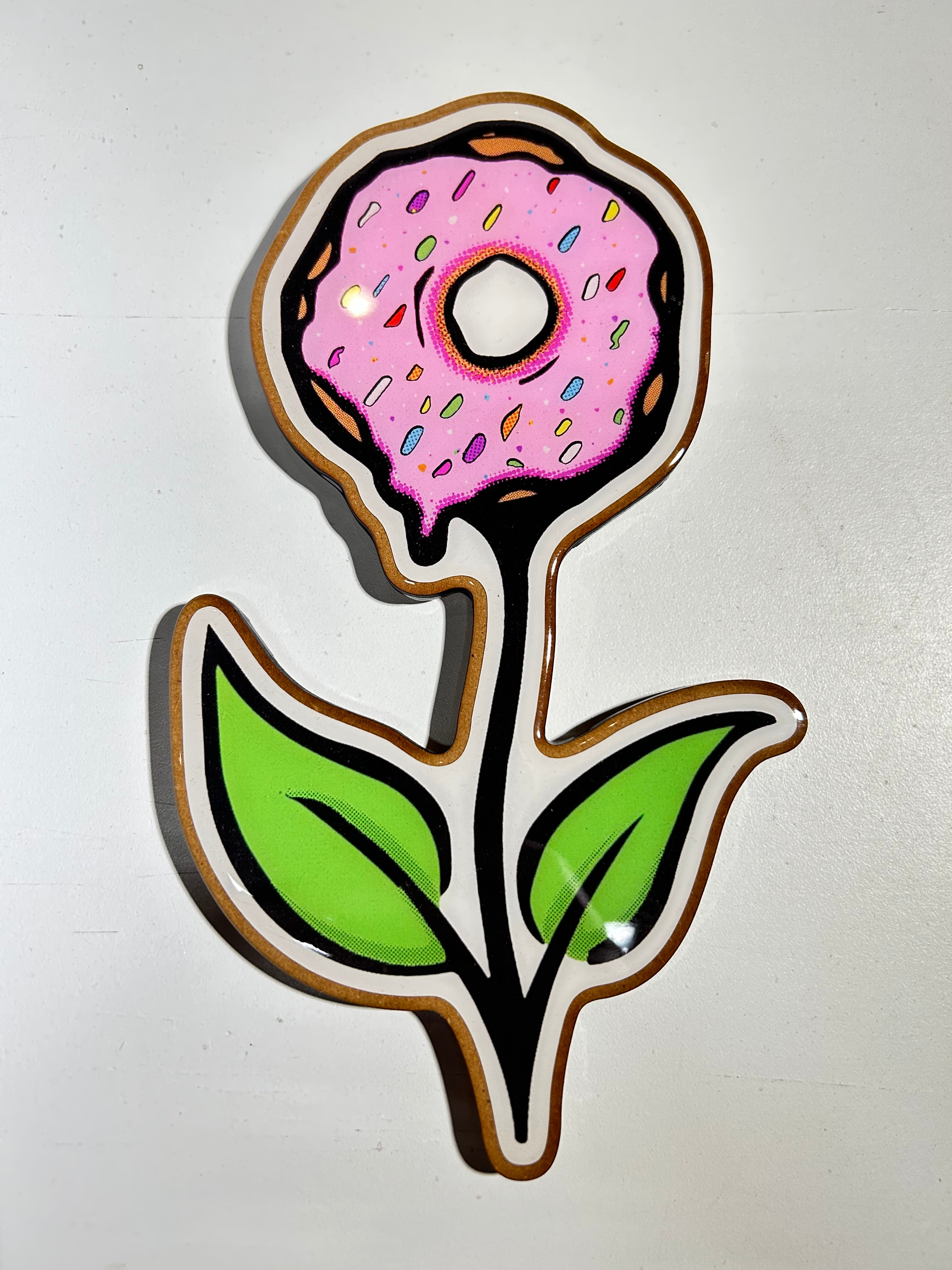 Sticker Woodcut - Vegan Glutton - @badapplespdx