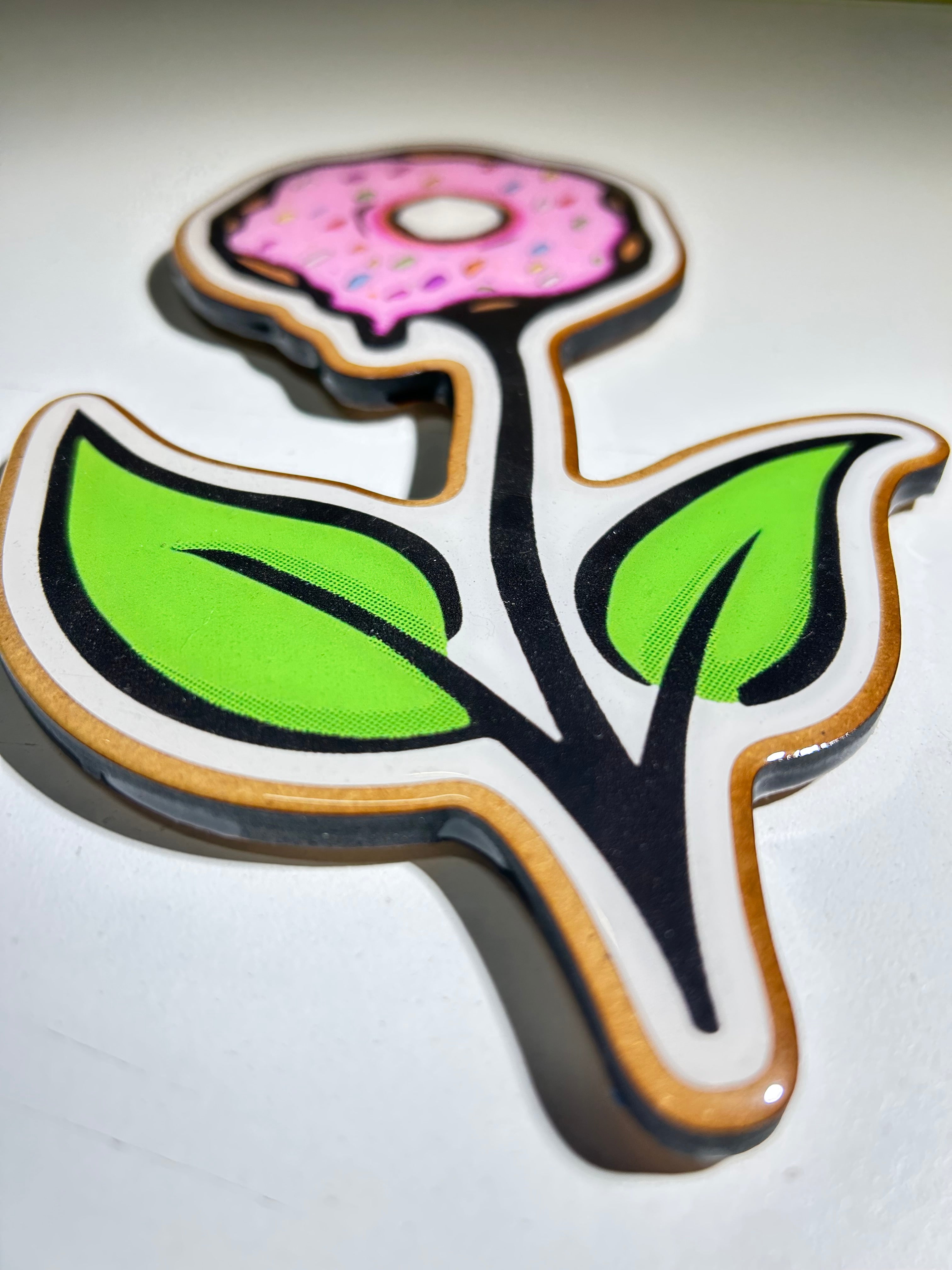 Sticker Woodcut - Vegan Glutton - @badapplespdx