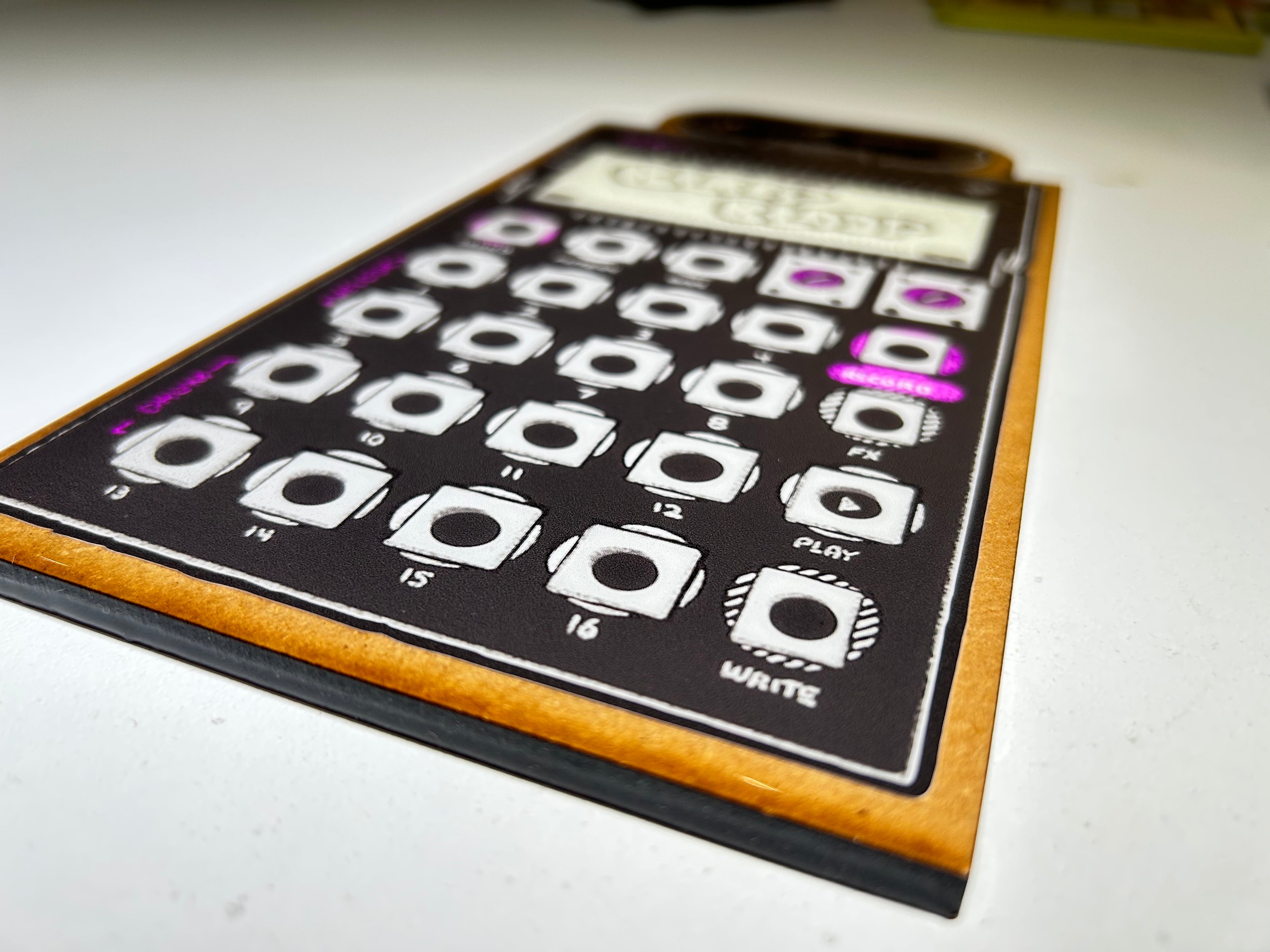 Sticker Woodcut - Bleep Bloop - @badapplespdx