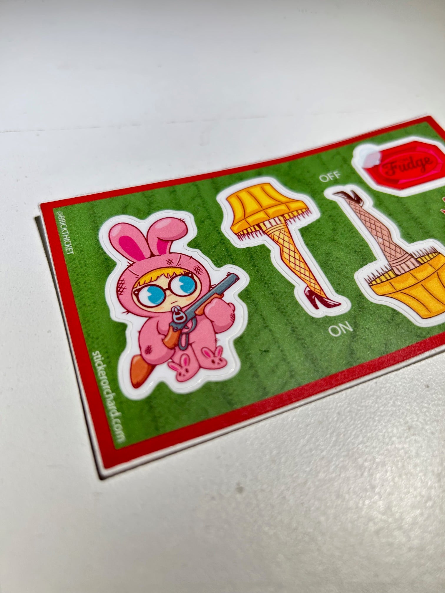 "Yule Shoot Your Eye Out" Sticker Sheet - @andrewknzi