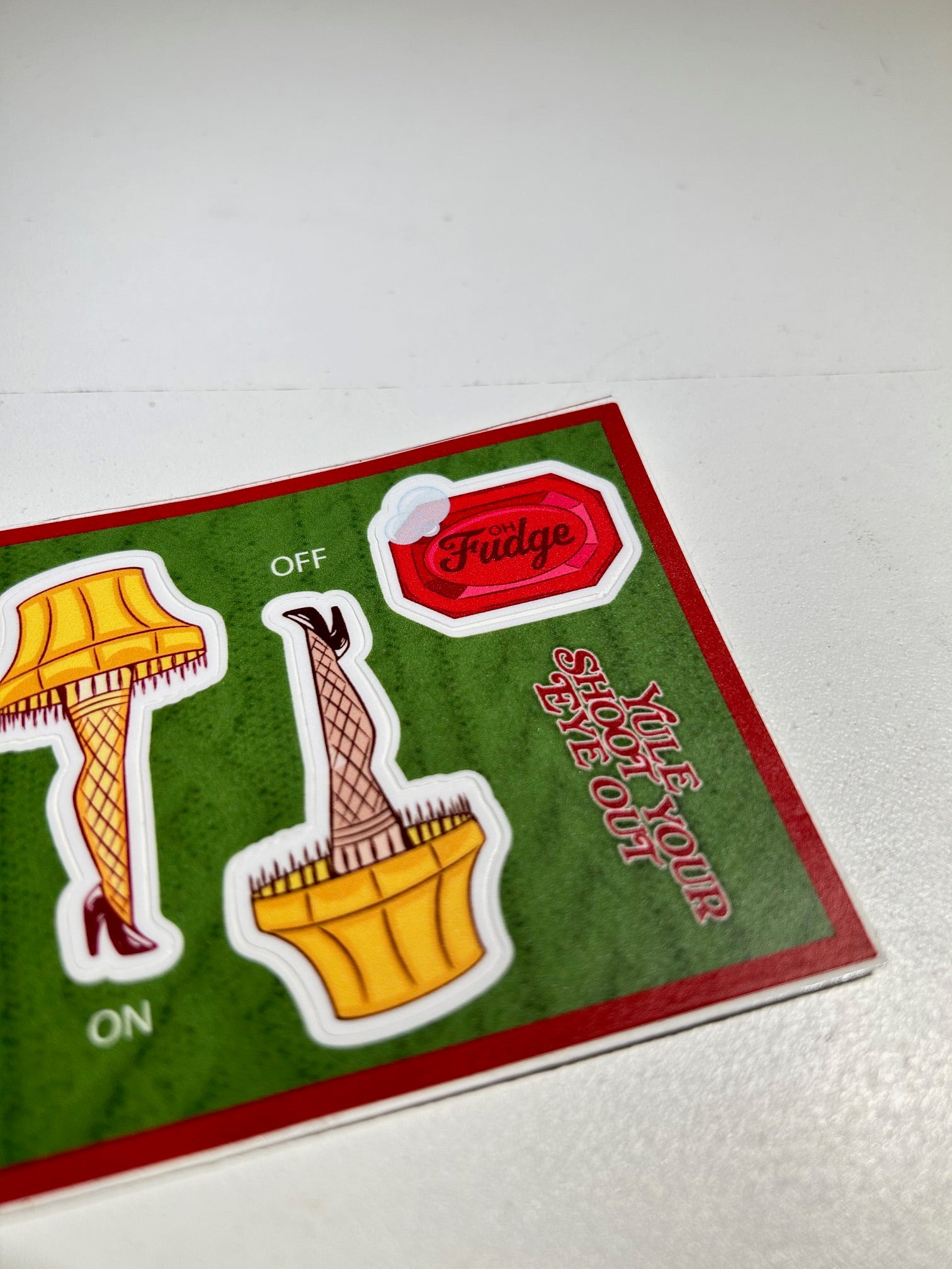 "Yule Shoot Your Eye Out" Sticker Sheet - @andrewknzi