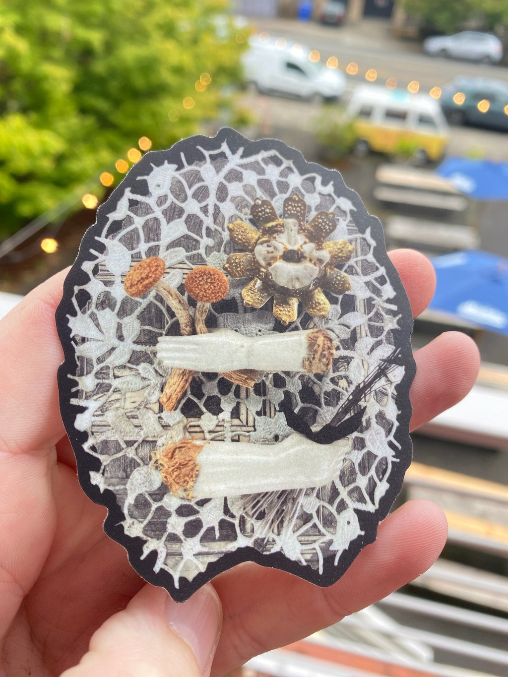 A Shroom in Hand - @aimeemillerart