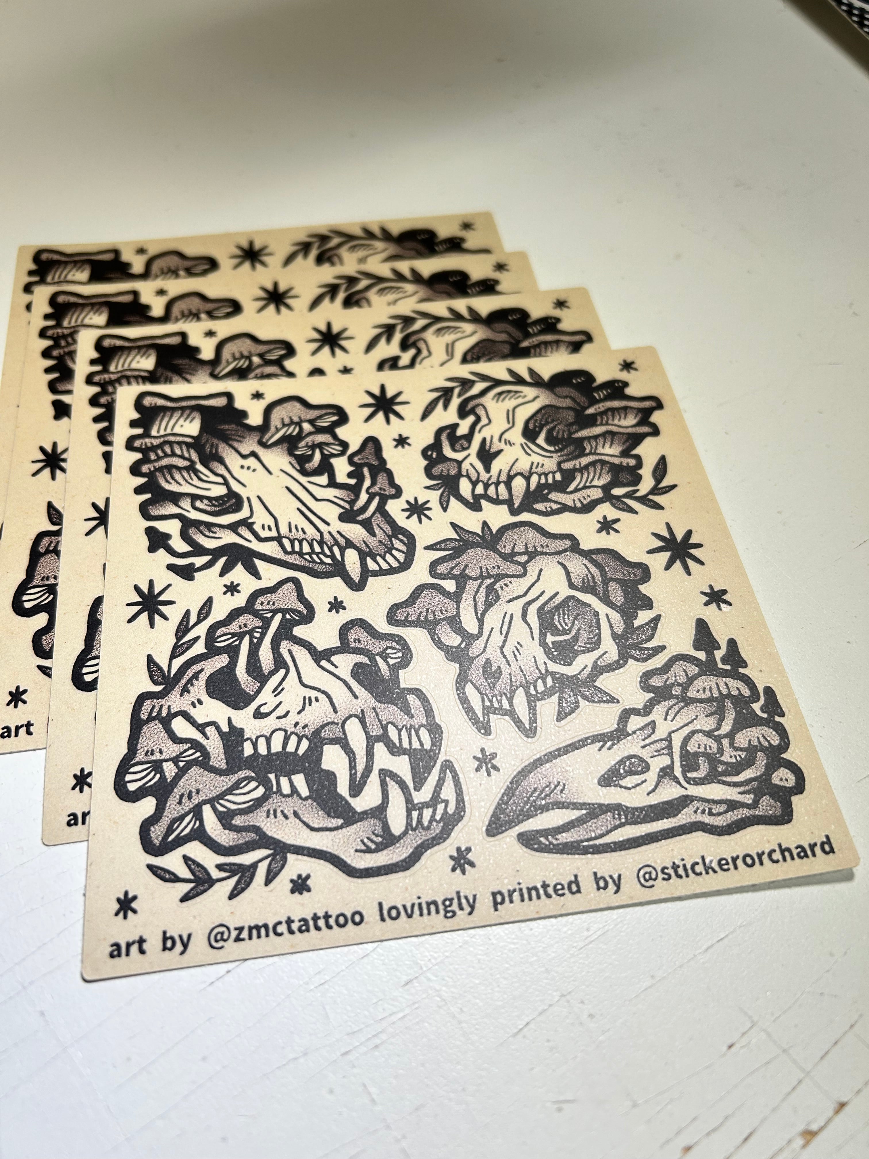 Tattoo Flash - Sheet 4 - @zmctattoo