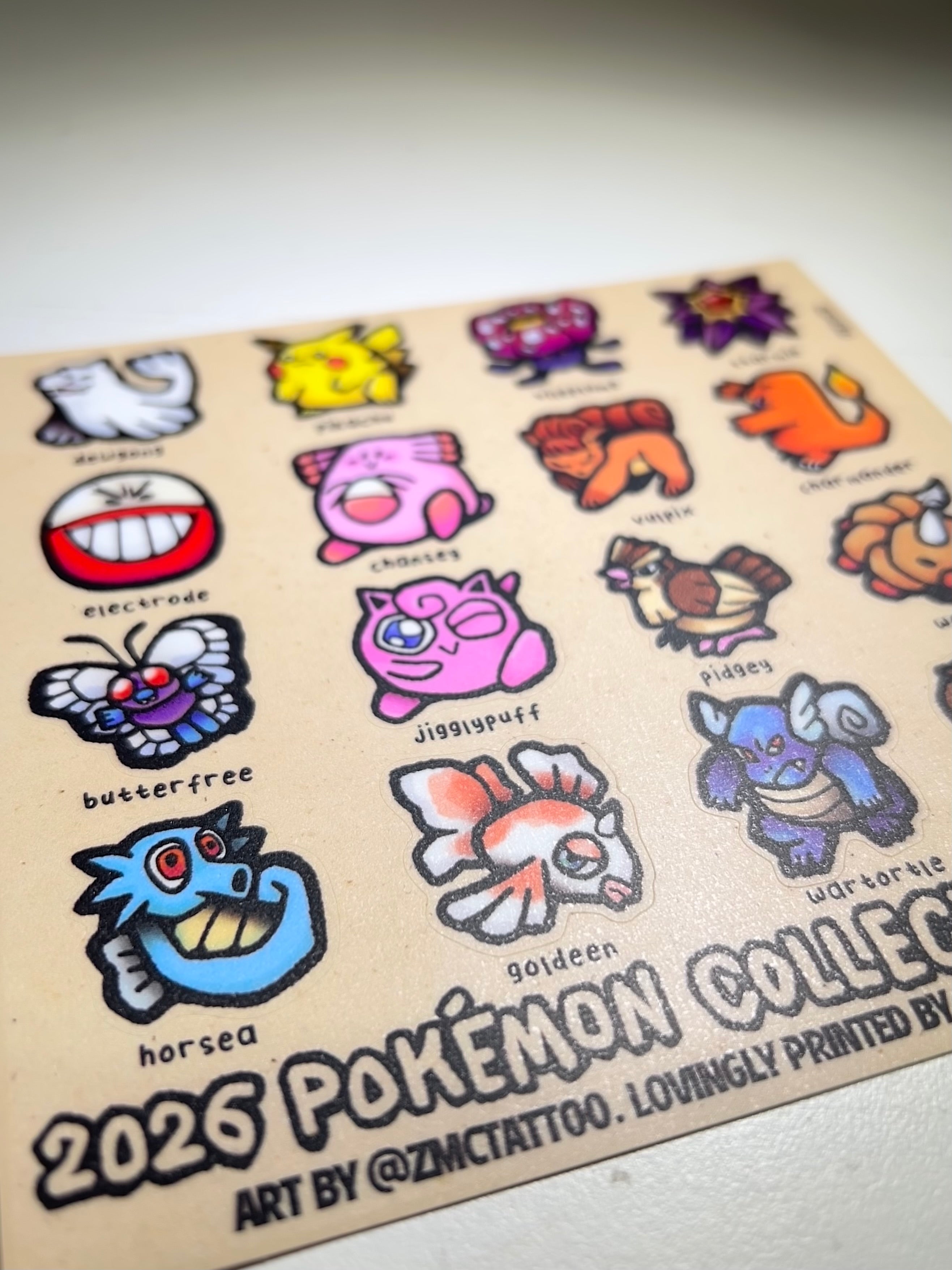 Feb 2026 Pokémon Collect-a-thon Sticker Sheet