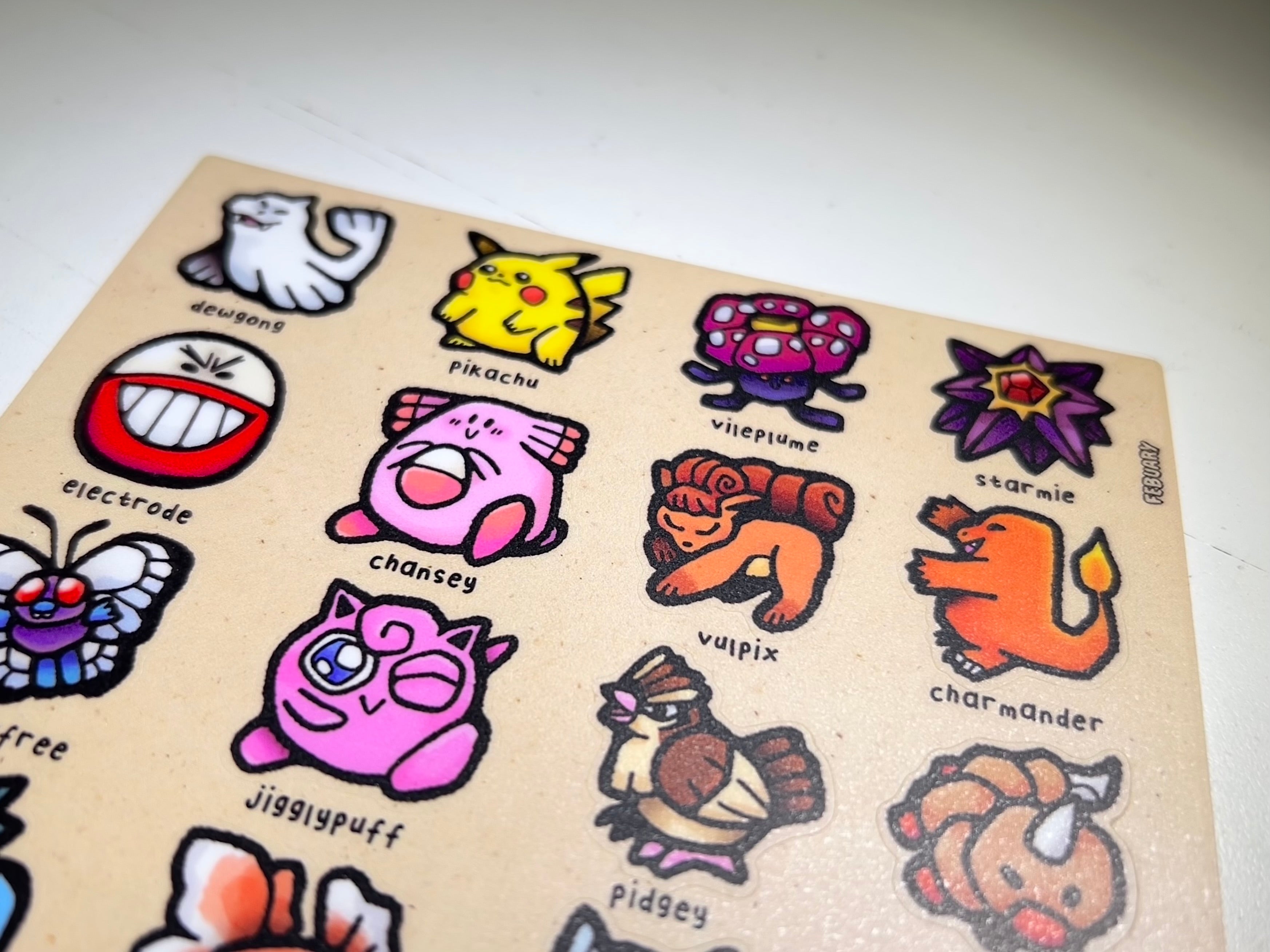 Feb 2026 Pokémon Collect-a-thon Sticker Sheet