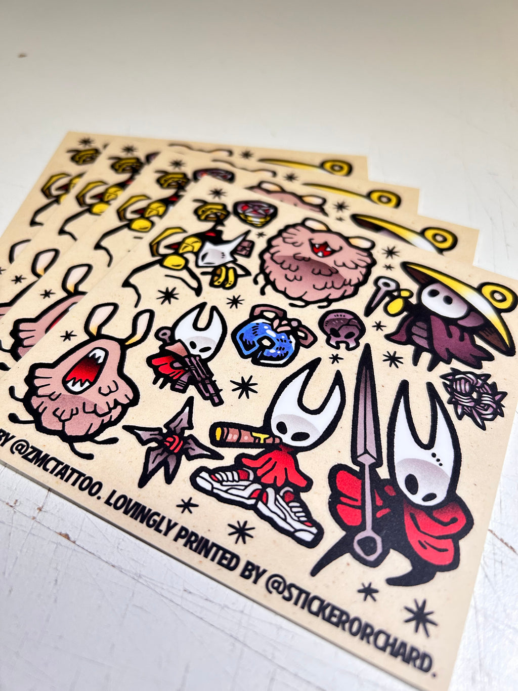 Hollow Knight - SILKSONG sticker sheet @zmctattoo