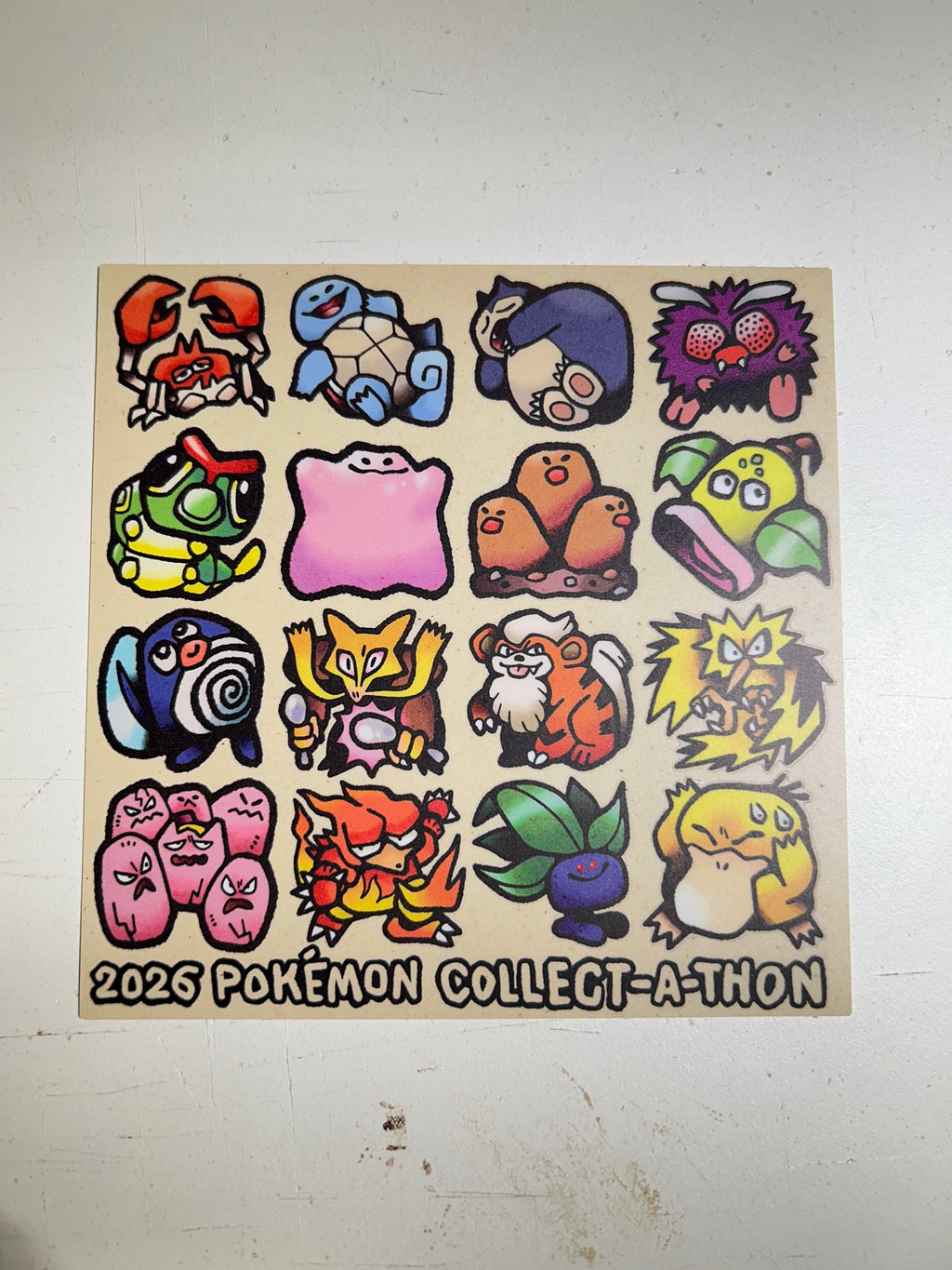 April 2026 Pokémon Collect-a-thon Sticker Sheet