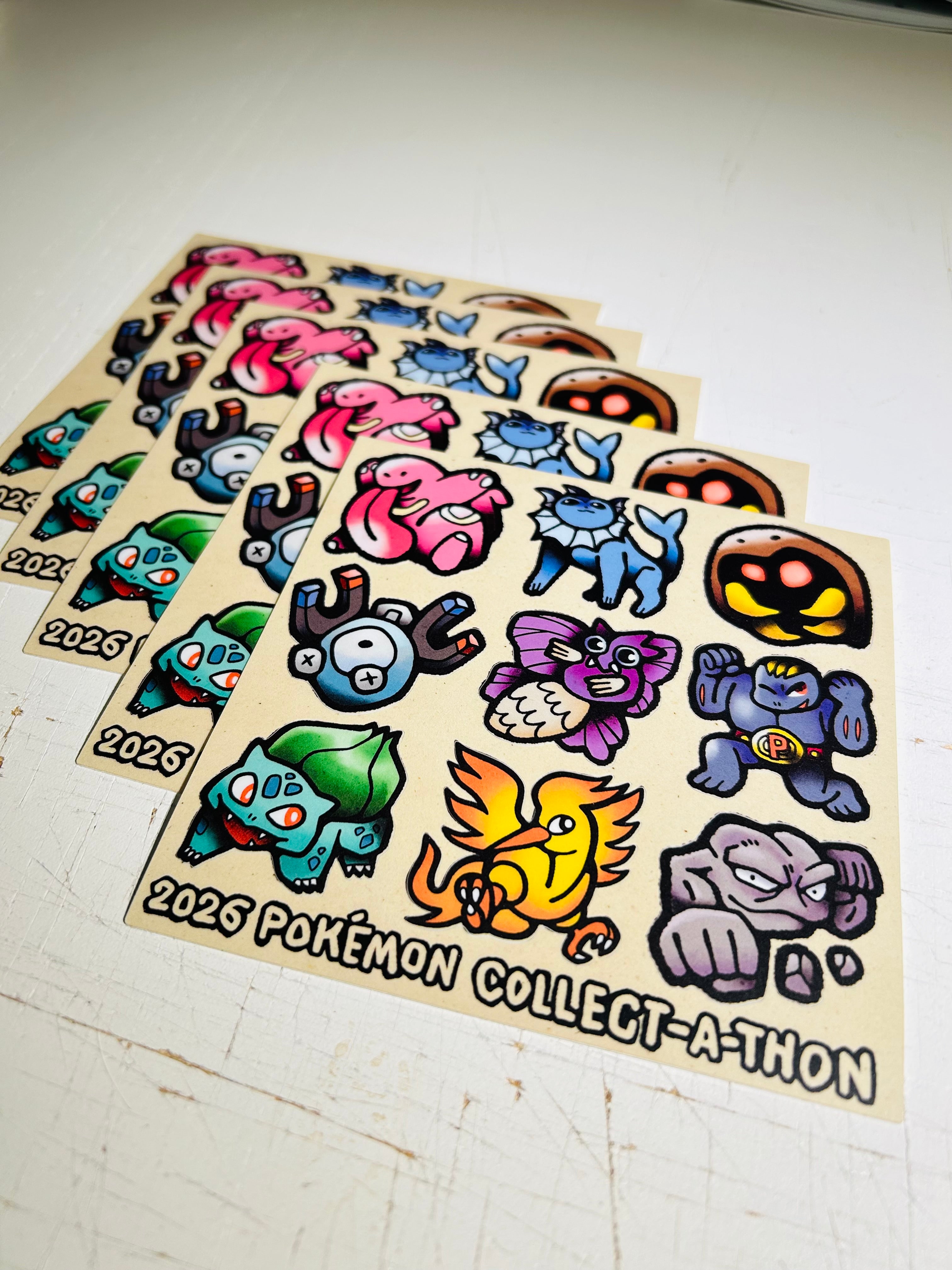 May 2026 Pokémon Collect-a-thon Sticker Sheet