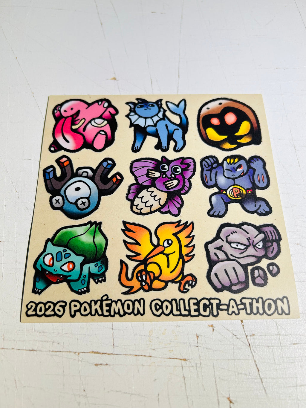 May 2026 Pokémon Collect-a-thon Sticker Sheet