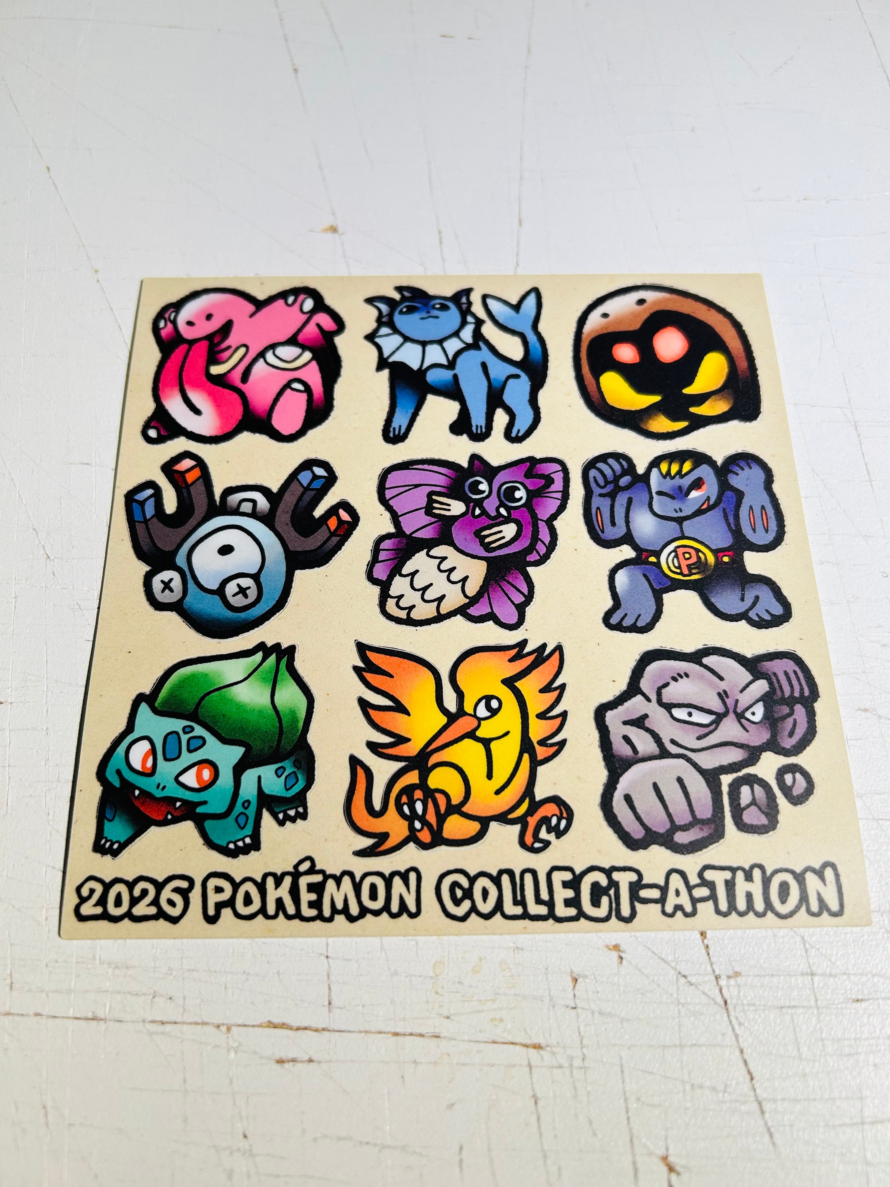 May 2026 Pokémon Collect-a-thon Sticker Sheet