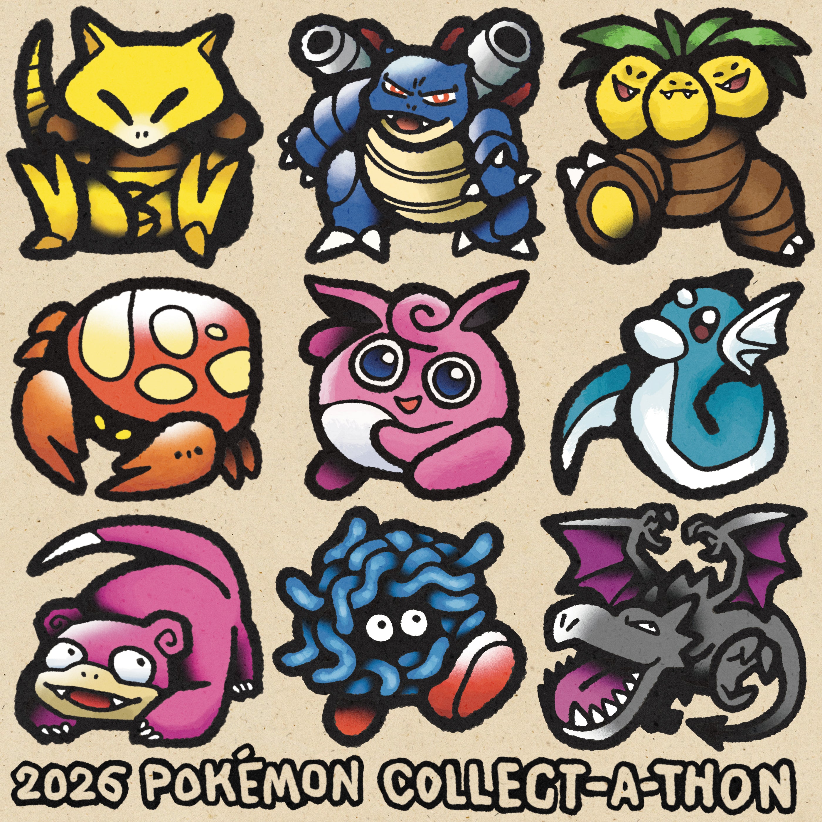 July 2026 Pokémon Collect-a-thon Sticker Sheet