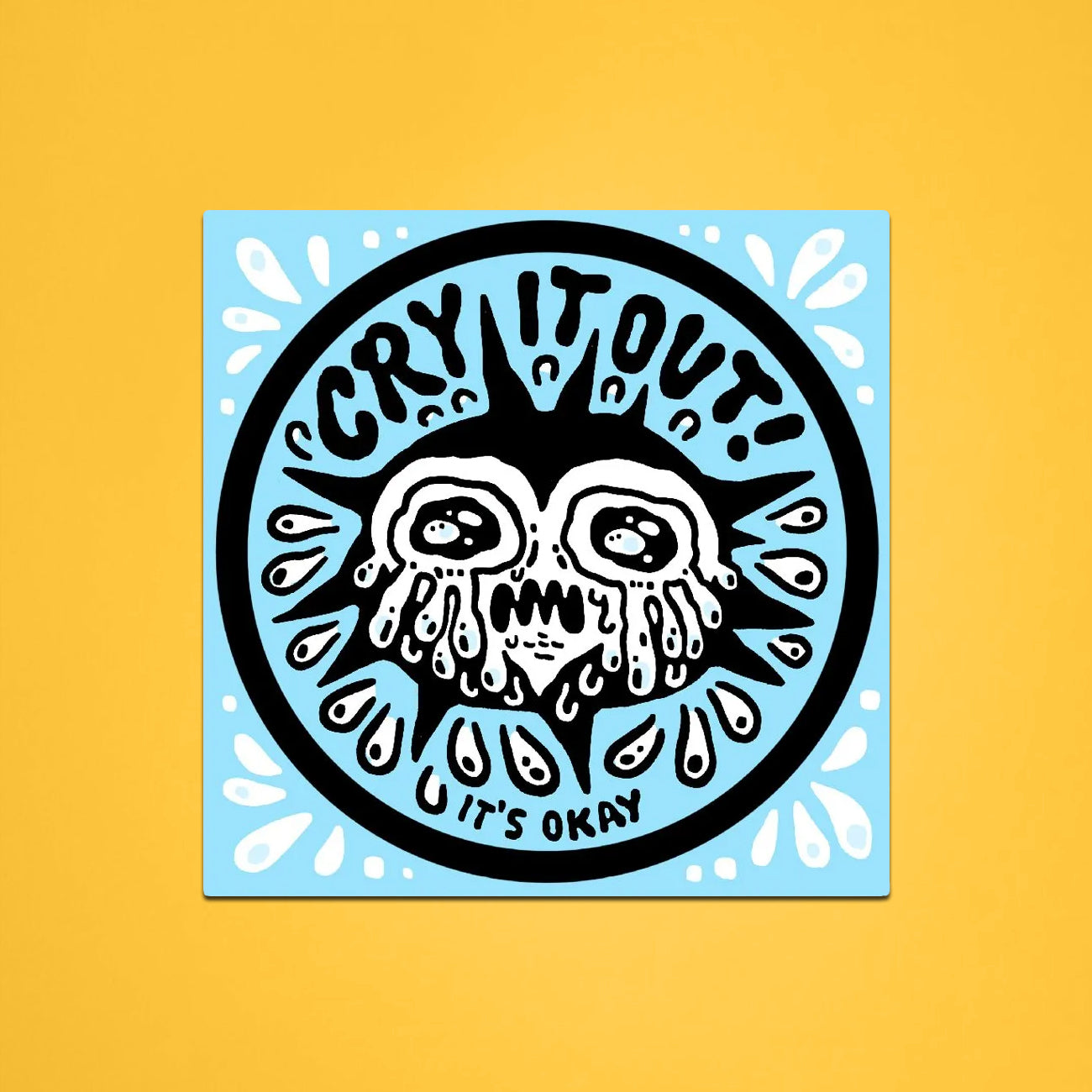 Cry it Out Sticker - @zmctattoo